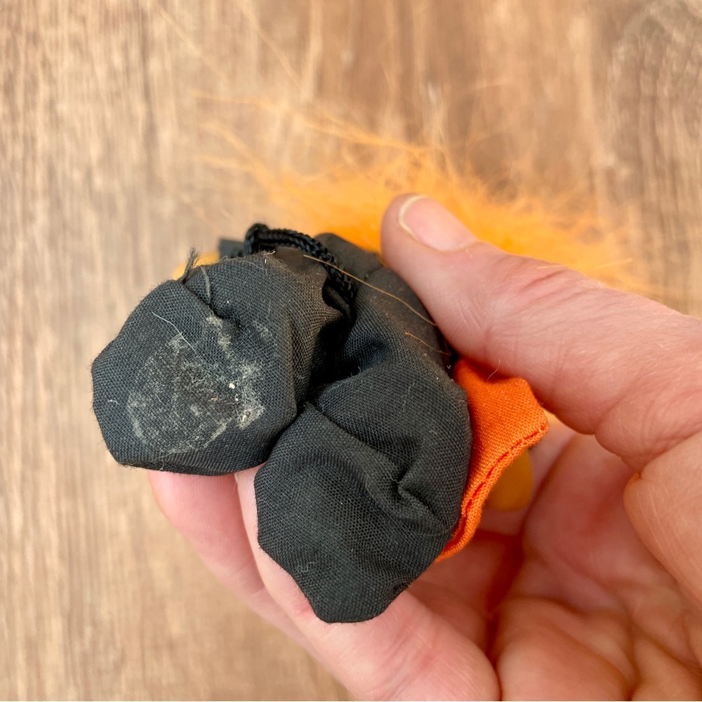 Halloween Russ Berrie Troll Doll Black Cat Orange Hair - Picture 4 of 4
